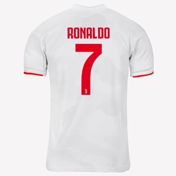 Camiseta Juventus NO.7 Ronaldo 2ª Kit 2019 2020 Gris Blanco